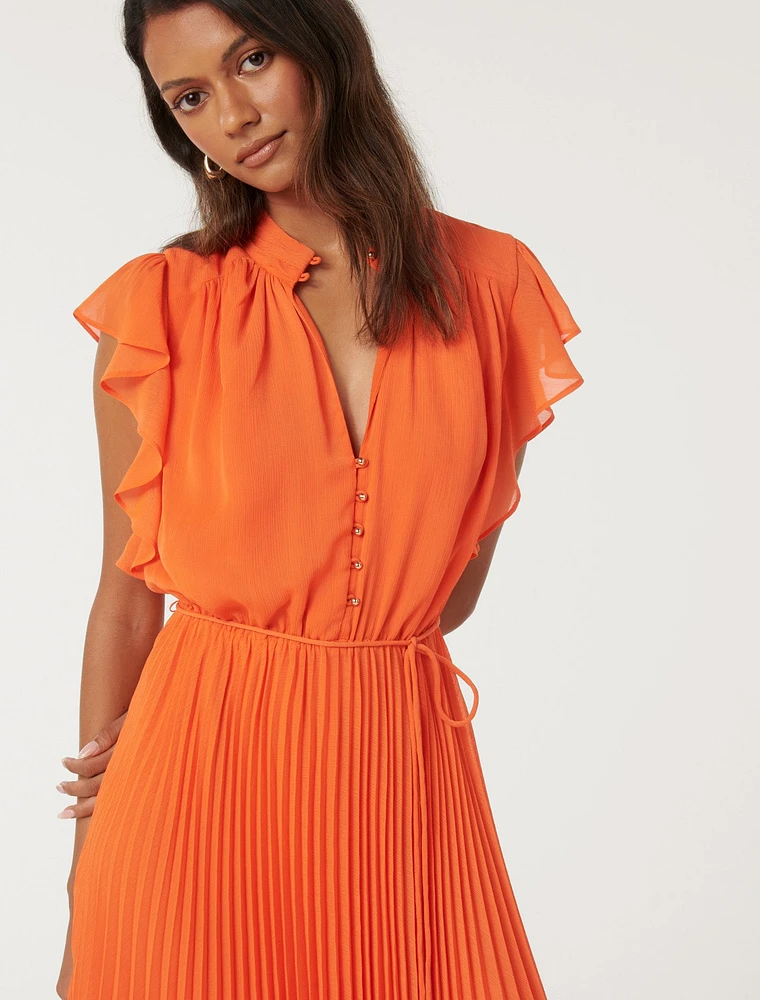 Juliet Petite Pleated Midi Dress