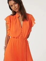 Juliet Petite Pleated Midi Dress