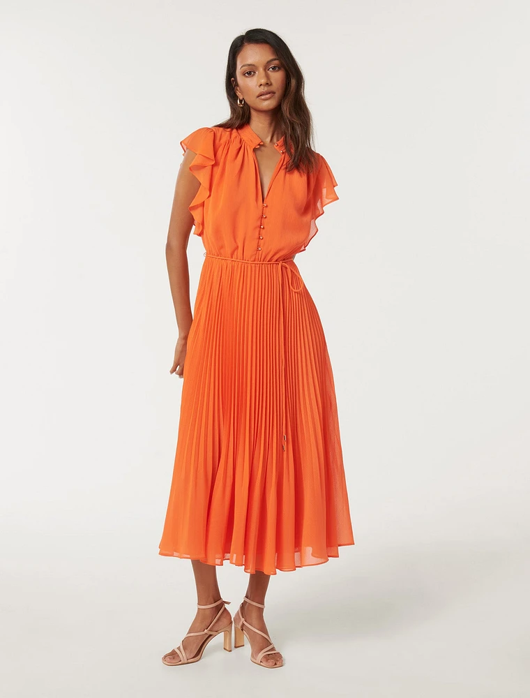 Juliet Petite Pleated Midi Dress