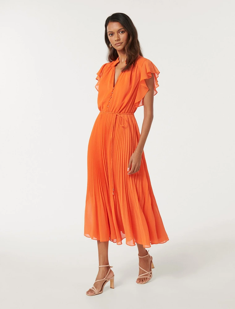 Juliet Petite Pleated Midi Dress