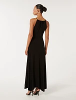 Whitney Ruched Midi Dress