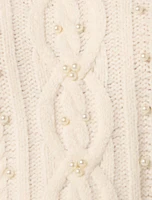 Marie Pearl Embellished Sweater