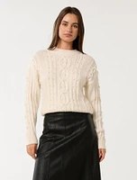 Marie Pearl Embellished Sweater