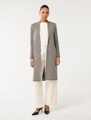 Brook Jacquard Cardi Coat