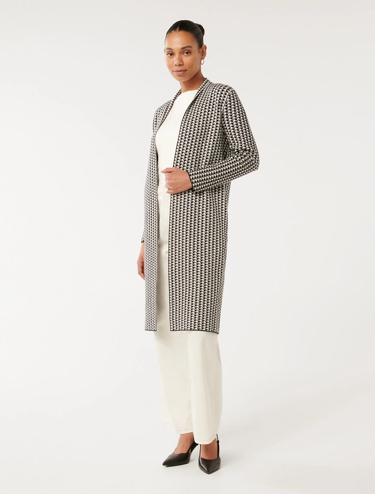 Brook Jacquard Cardi Coat