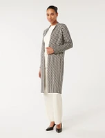 Brook Jacquard Cardi Coat