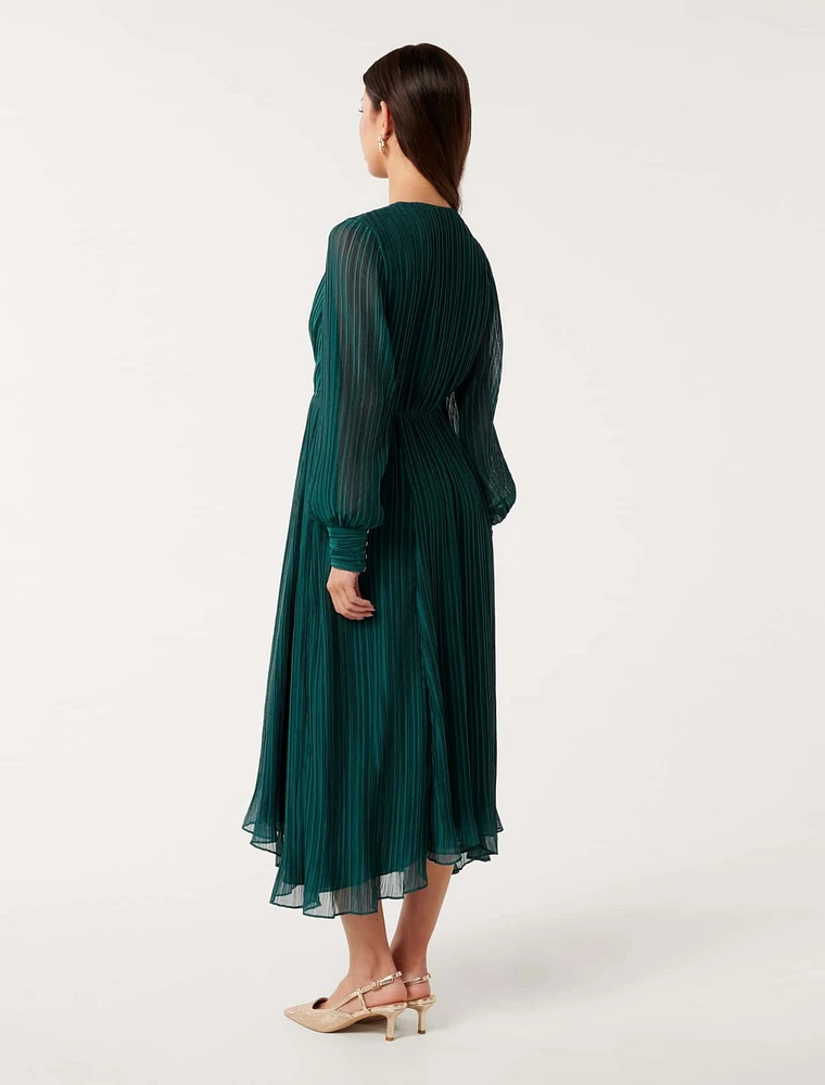 Genevieve Textured Midi Dress