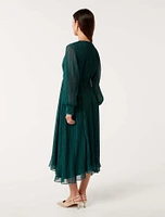 Genevieve Textured Midi Dress