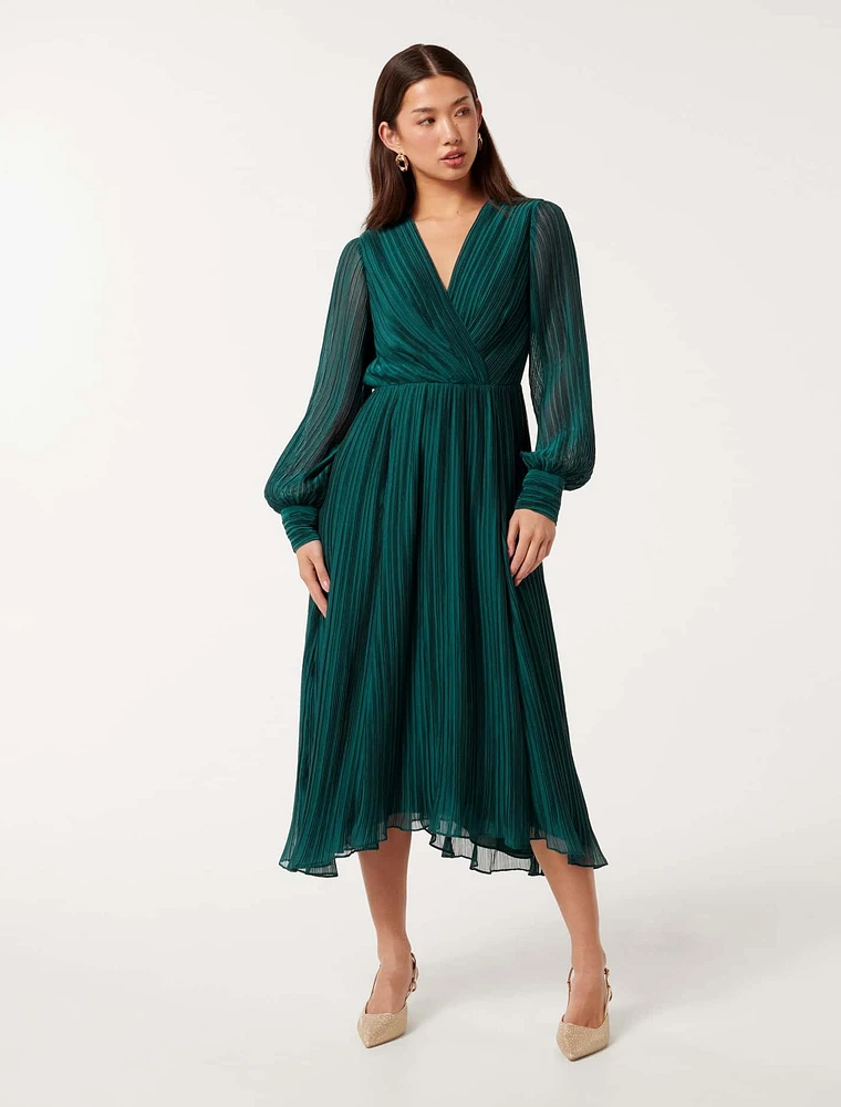 Genevieve Textured Midi Dress