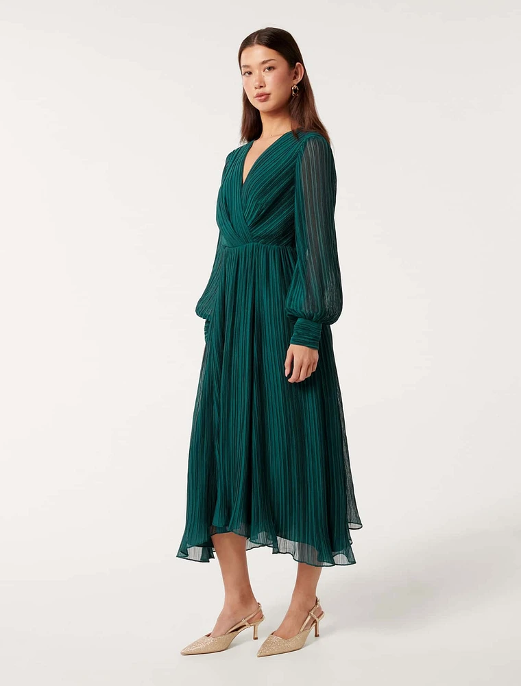 Genevieve Textured Midi Dress