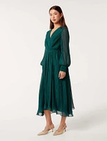 Genevieve Textured Midi Dress