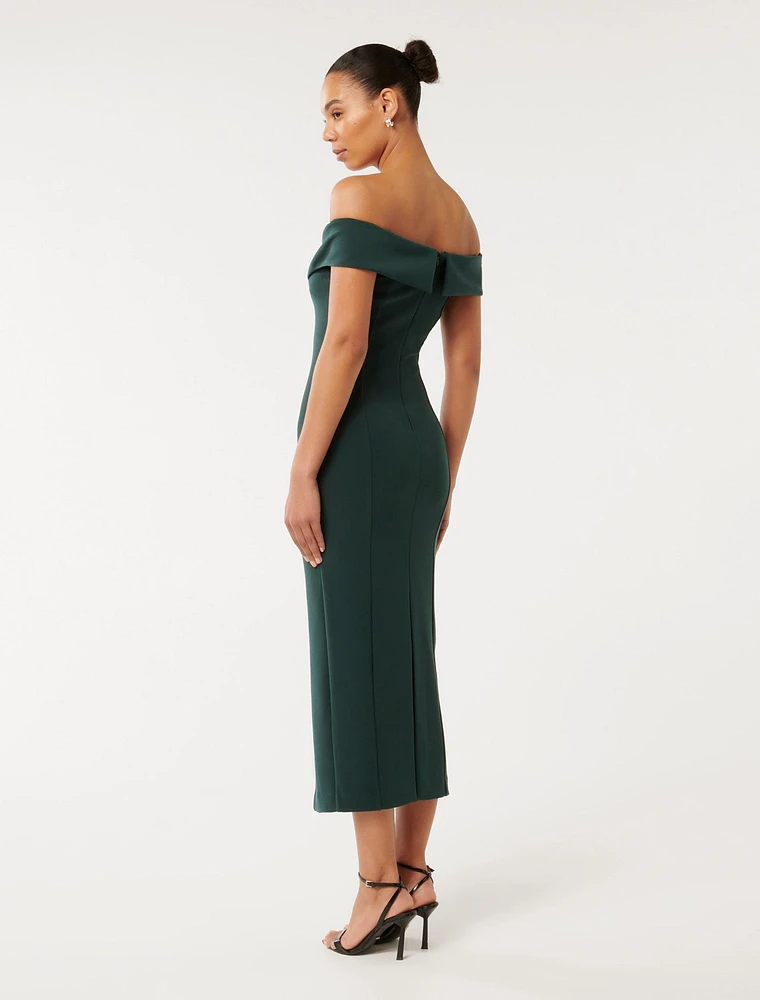 Renata Off-Shoulder Midi Dress