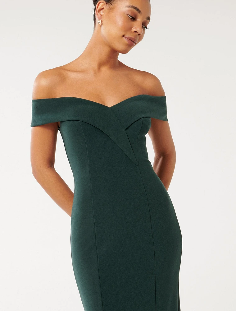 Renata Off-Shoulder Midi Dress