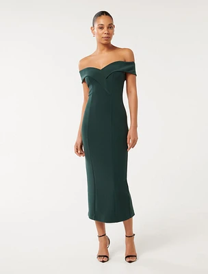 Renata Off-Shoulder Midi Dress