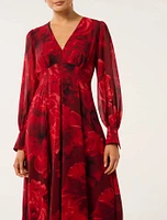 Sydney Printed Midi Dress