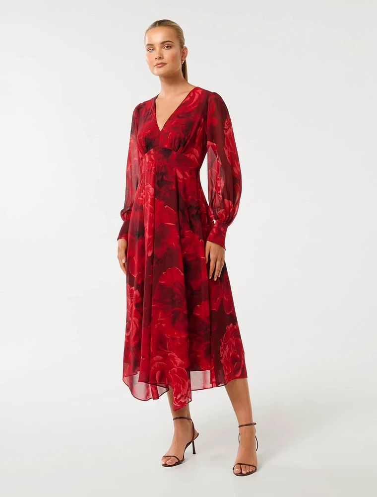 Sydney Printed Midi Dress