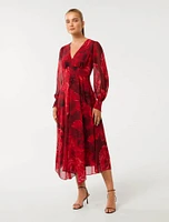 Sydney Printed Midi Dress