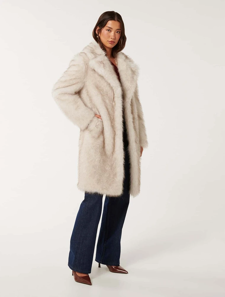 Victoria Faux Fur Coat