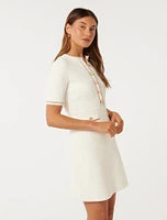 Belle Crepe Knit Dress