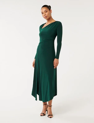 Sawyer Asymmetric Drape Dress