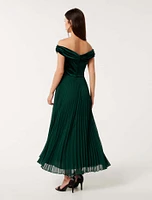 Rebecca Off Shoulder Velvet Gown