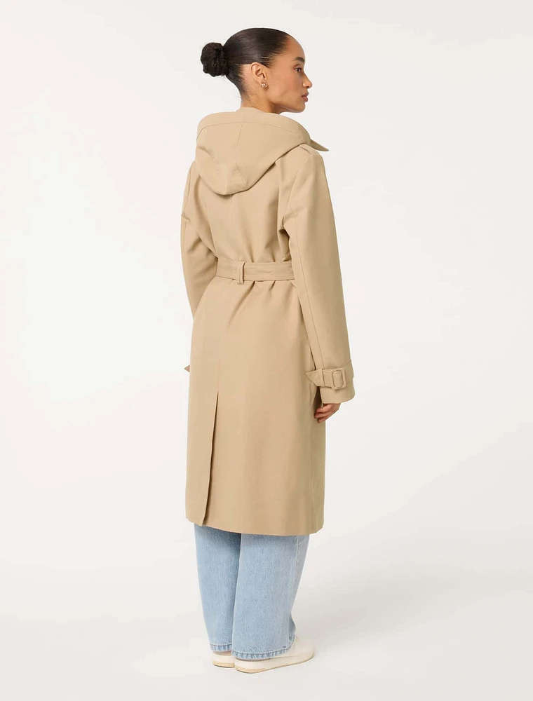 Maggie Petite Water Resistant Trench