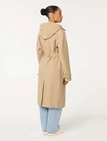 Maggie Petite Water Resistant Trench