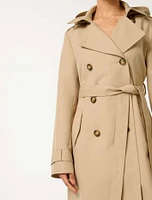 Maggie Hooded Petite Water Resistant Trench