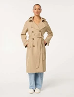 Maggie Hooded Petite Water Resistant Trench