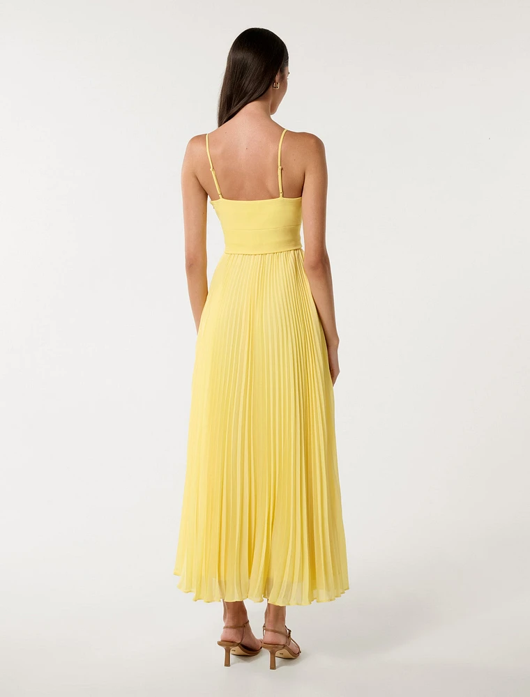 Hartford Pleated Midi Dress
