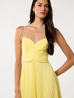 Hartford Pleated Midi Dress