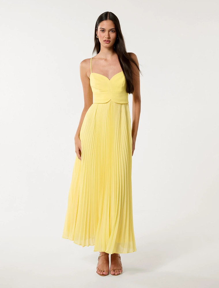 Hartford Pleated Midi Dress