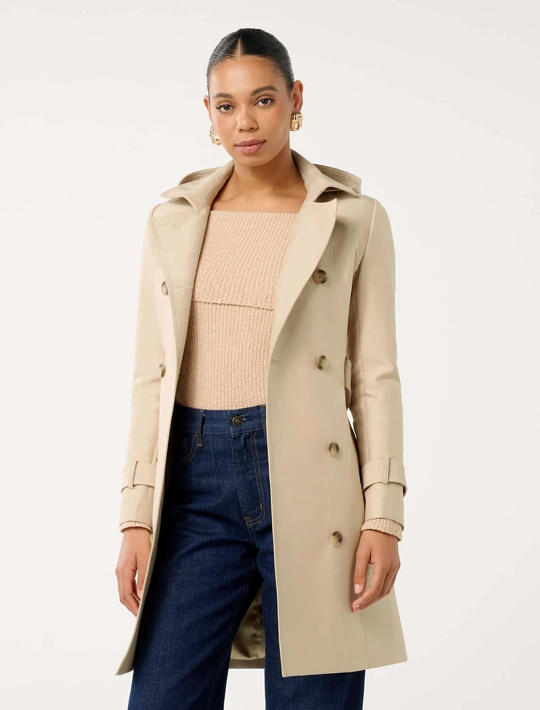 Kirsty Structured Hooded Trench