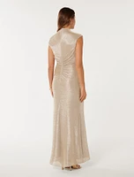 Fallon Metallic Maxi Dress