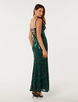 Willa Sequin Maxi Dress