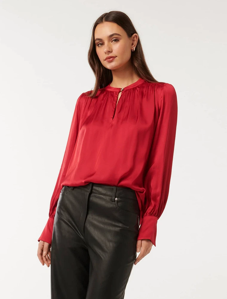 Kai Gathered Detail Blouse