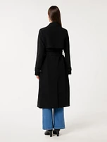 Leanne Crepe Trench Coat