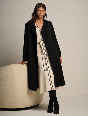 Leanne Crepe Trench Coat