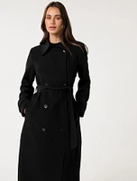 Leanne Crepe Trench Coat