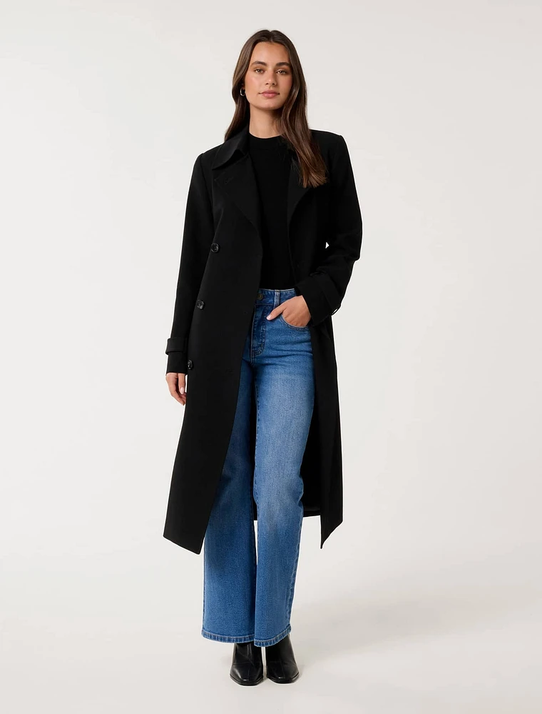 Leanne Crepe Trench Coat