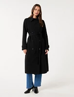 Leanne Crepe Trench Coat