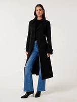 Leanne Crepe Trench Coat