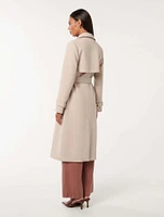 Leanne Crepe Trench Coat