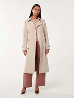 Leanne Crepe Trench Coat