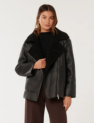 Randy Relaxed Aviator Jacket