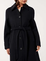 Dallas Single-Breasted Wrap Coat