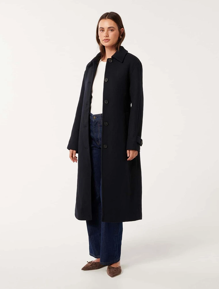 Dallas Single-Breasted Wrap Coat