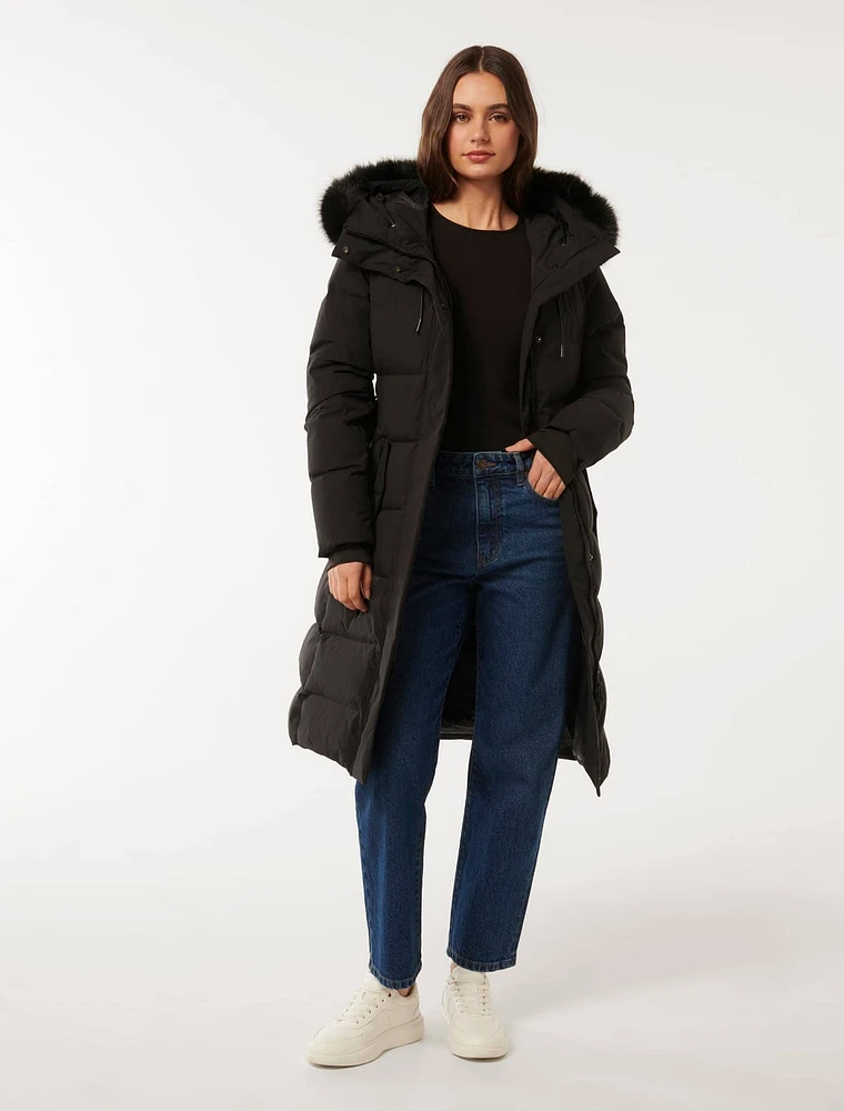 Cori Longline Down Puffer Coat