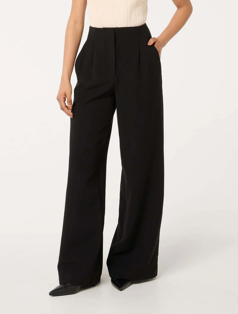 Alma Petite Straight-Leg Pants