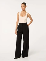 Alma Petite Straight-Leg Pants